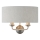 Endon 94403 - Stenska svetilka HIGHCLERE 2xE14/40W/230V siva/mat krom