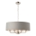 Endon 94415 - Lestenec na verigi HIGHCLERE 8xE14/40W/230V siva/sijajni krom pr. 70 cm