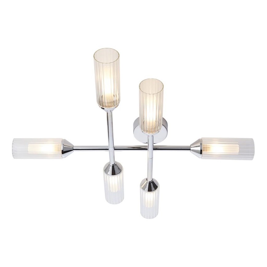 Endon 95045 - Kopalniški lestenec NATORI 6xG9/3W/230V IP44 sijajni krom