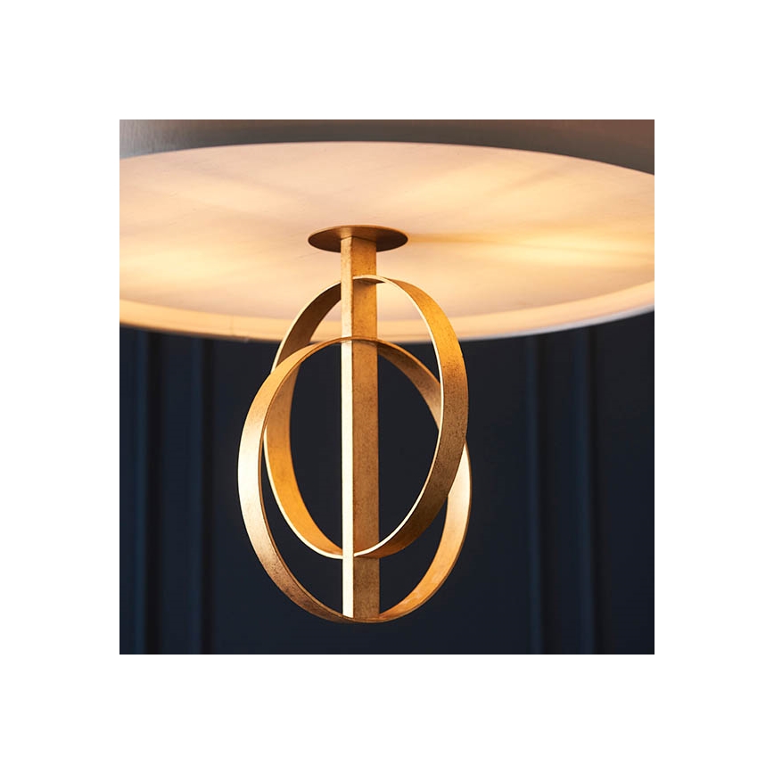 Endon 95211 - Lestenec na verigi 5xE27/10W/230V Ø 70 cm siva/medenina