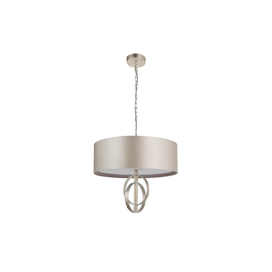 Endon 95216 - Lestenec na verigi 3xE27/10W/230V Ø 60 cm siva