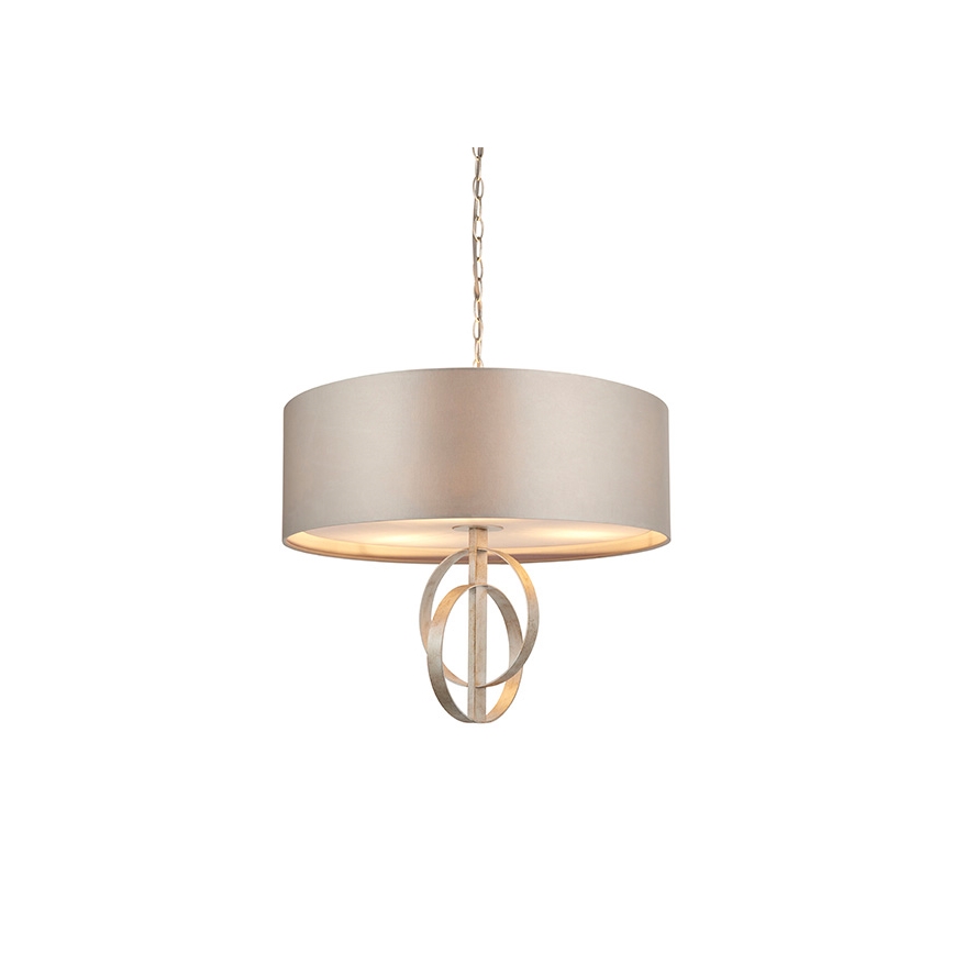 Endon 95216 - Lestenec na verigi 3xE27/10W/230V Ø 60 cm siva