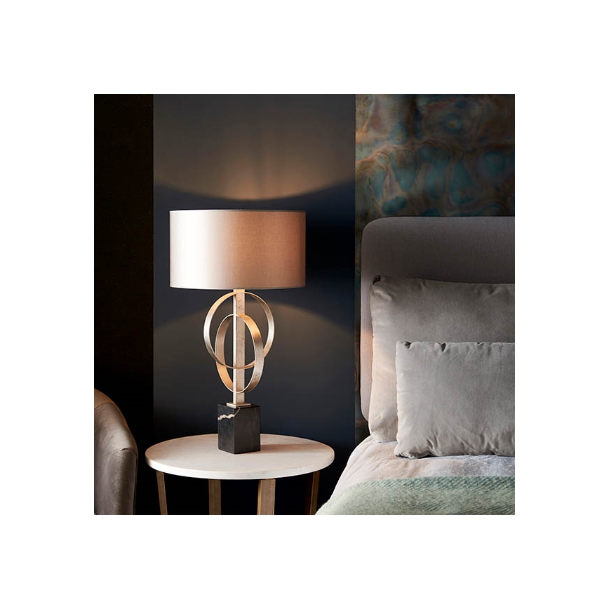 Endon 95217 - Namizna svetilka 1xE27/10W/230V siva/črna