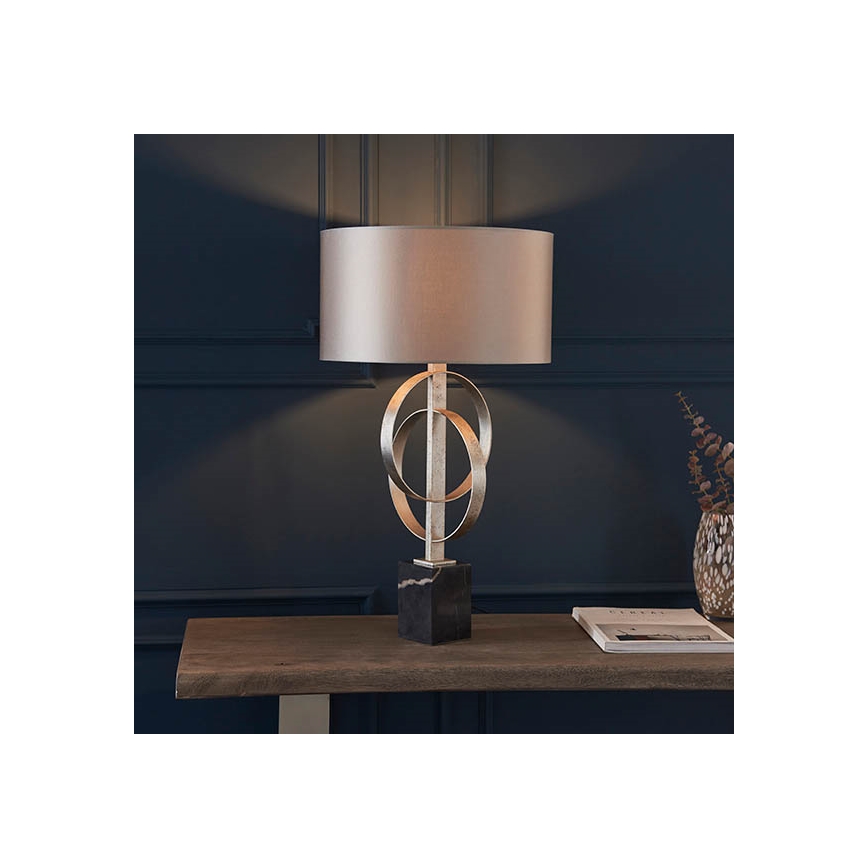 Endon 95217 - Namizna svetilka 1xE27/10W/230V siva/črna