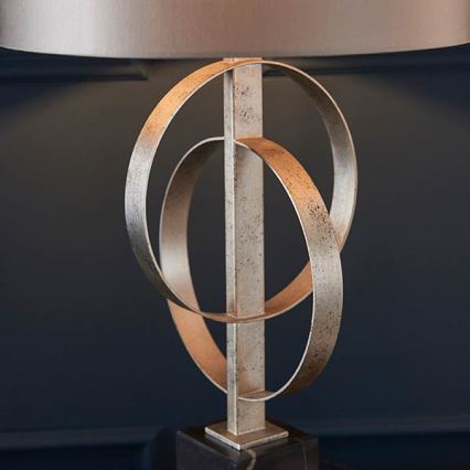 Endon 95217 - Namizna svetilka 1xE27/10W/230V siva/črna