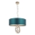 Endon 95224 - Lestenec na verigi 3xE27/10W/230V premer 60 cm modra/siva