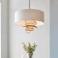 Endon 95268 - Lestenec na verigi 3xE14/6W/230V premer 60 cm bela/medenina