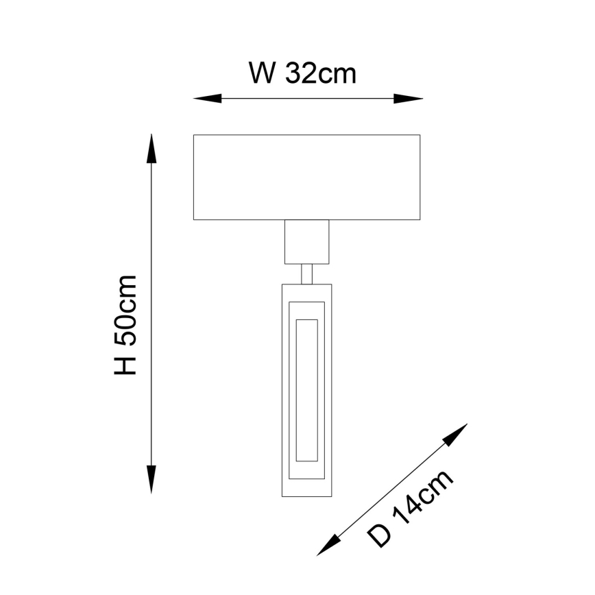 Endon 95271 - Stenska svetilka CARLTON 1xE27/10W/230V bron
