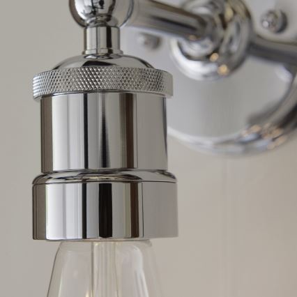 Endon 95505 - Kopalniška stenska svetilka MILLER 1xE27/6W/230V IP44 sijajni krom