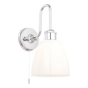 Endon 95506 - Kopalniško stensko svetilo PIPER 1xE27/10W/230V IP44 sijajni krom