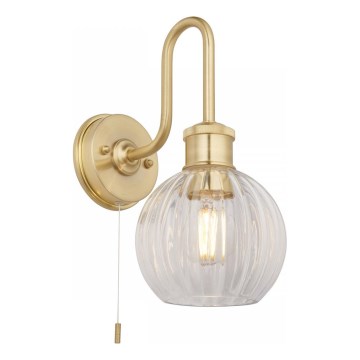 Endon 95507 - Kopalniška stenska svetilka KENDALL 1xE27/10W/230V IP44 medenina