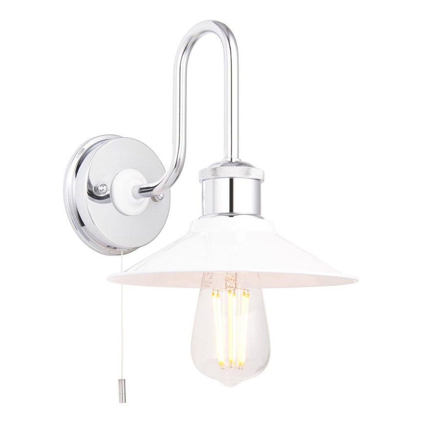 Endon 95508 - Kopalniška stenska svetilka MARIS 1xE27/6W/230V IP44 sijajni krom
