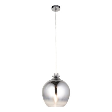 Endon 96442 - Lestenec na vrvici PANTHER 1xE27/10W/230V sijajni krom/dimna