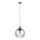 Endon 96442 - Lestenec na vrvici PANTHER 1xE27/10W/230V sijajni krom/dimna