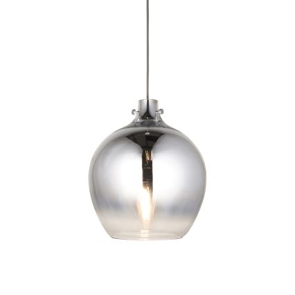 Endon 96442 - Lestenec na vrvici PANTHER 1xE27/10W/230V sijajni krom/dimna