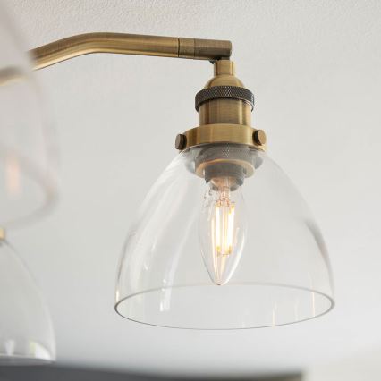 Endon 97248 - Stropna reflektorna svetilka HANSEN 5xE14/7W/230V, medeninasta