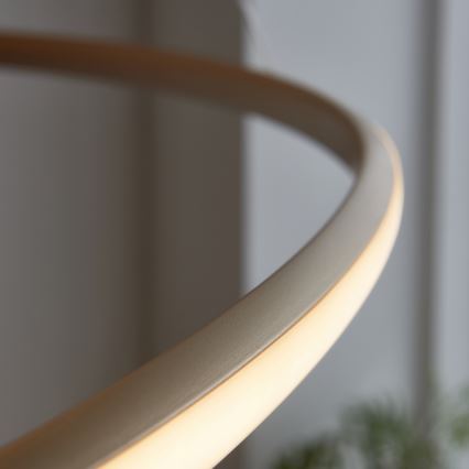 Endon 97645 - LED zatemnjevalna viseča svetilka na jekleni vrvici TWIRL LED/131W/230V 3000K zlata