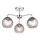 Endon 97971 - Pritrjen lestenec DIMPLE 3xE14/7W/230V sijajni krom/dimno siva