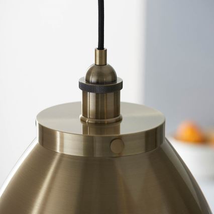 Endon 98744 - viseči lestenec na kablu FRANKLIN 1xE27/10W/230V, medeninast