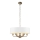 Endon 98933 - Lestenec na verigi HIGHCLERE 6xE14/40W/230V bela/medenina