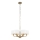 Endon 98936 - Lestenec na verigi HIGHCLERE 6xE14/28W/230V bela/medenina