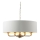 Endon 98938 - Lestenec na verigi HIGHCLERE 8xE14/40W/230V premer 70 cm bela/medenina