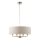 Endon 99152 - Lestenec na verigi HIGHCLERE 8xE14/40W/230V siva/mat krom pr. 70 cm