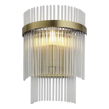 Endon 99168 - Stenska svetilka MARIETTA 1xE14/6W/230V medenina/prozorna