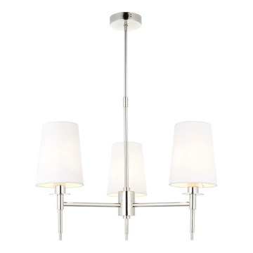 Endon 99455 - Lestenec na drogu 3xE14/6W/230V sijajni krom/bela