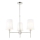 Endon 99455 - Lestenec na drogu 3xE14/6W/230V sijajni krom/bela