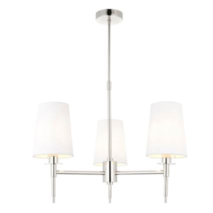 Endon 99455 - Lestenec na drogu 3xE14/6W/230V sijajni krom/bela