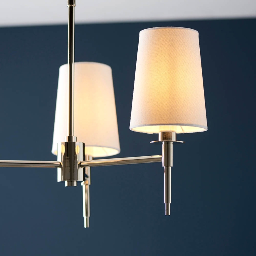 Endon 99455 - Lestenec na drogu 3xE14/6W/230V sijajni krom/bela