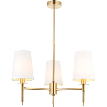 Endon 99456 - lestenec na drogu 3xE14/6W/230V zlata/bela