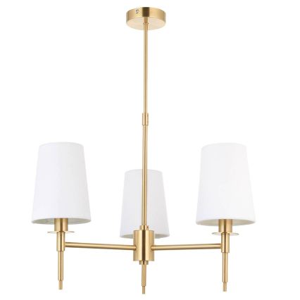 Endon 99456 - lestenec na drogu 3xE14/6W/230V zlata/bela