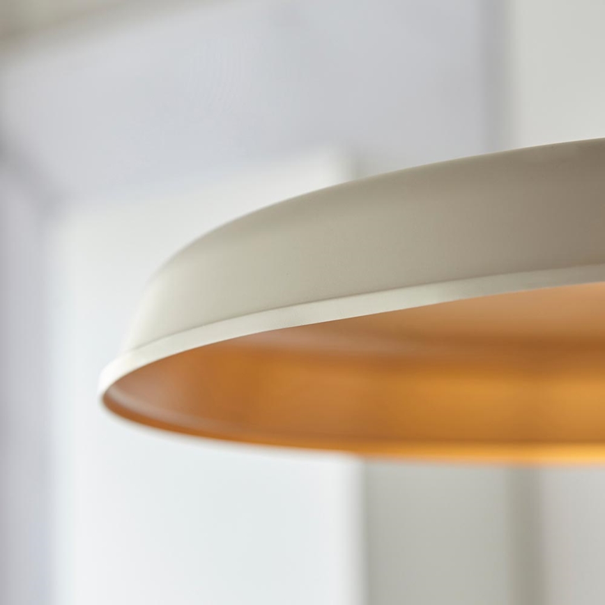 Endon 99999 - Lestenec na verigi SABIAN 1xE27/10W/230V kremna/zlata