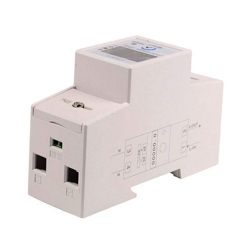 Enofazni DIN števec električne energije DDS015