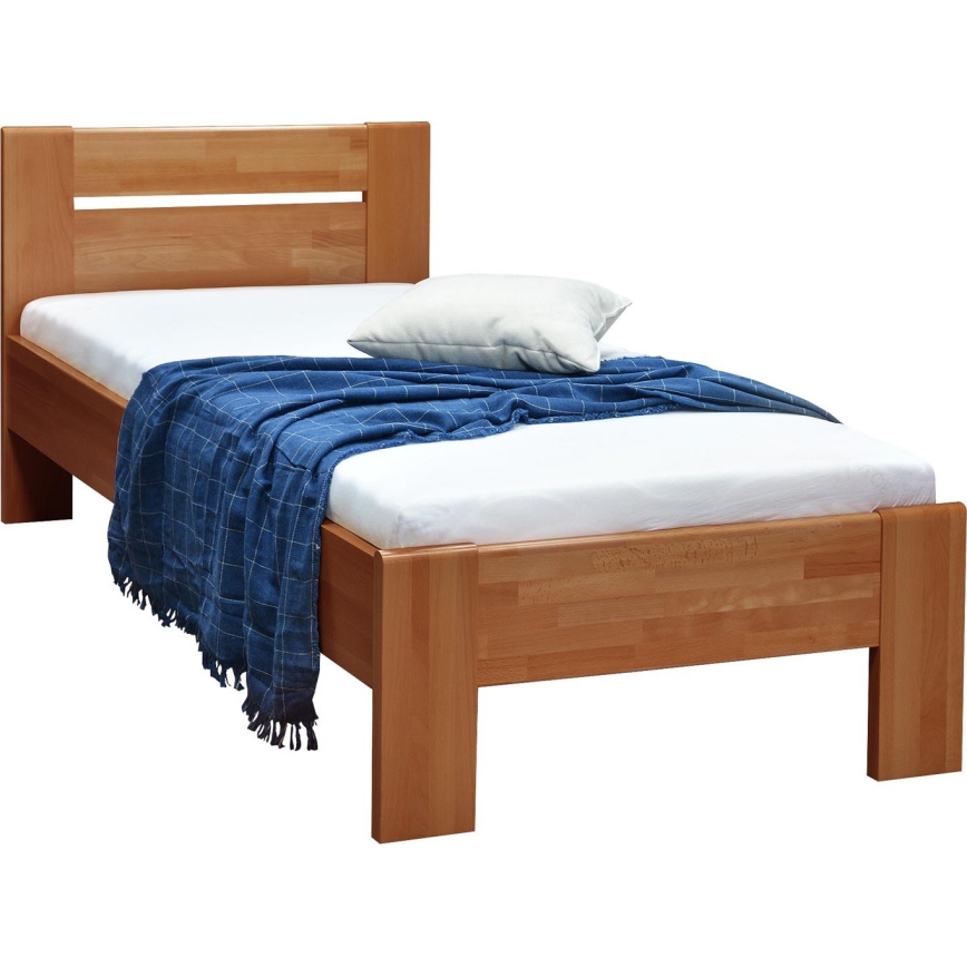 Enoposteljna postelja AMBER 90x200 cm oreh