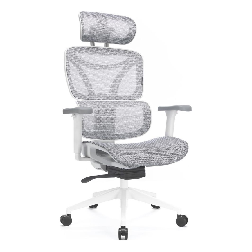 Ergonomski pisarniški stol LEVANO siva/bela/črna