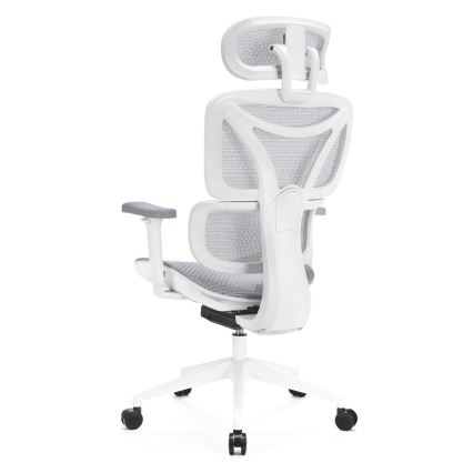 Ergonomski pisarniški stol LEVANO siva/bela/črna
