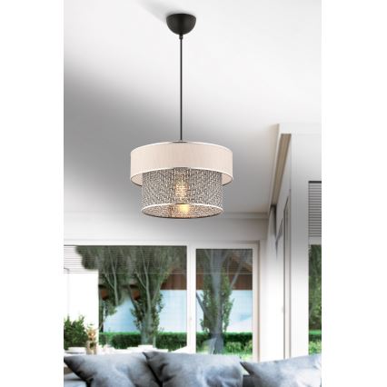 ERO viseča luč 1xE27/60W/230V krem/šed
