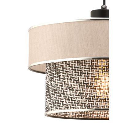 ERO viseča luč 1xE27/60W/230V krem/šed