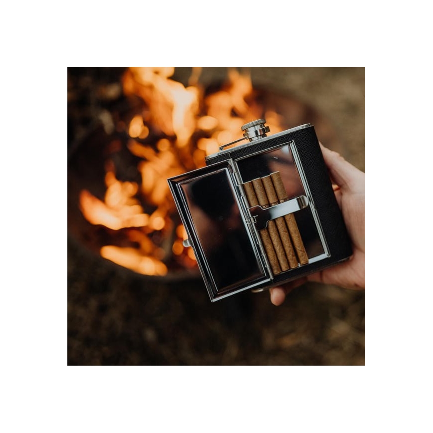 Etui za cigare 175 ml črna