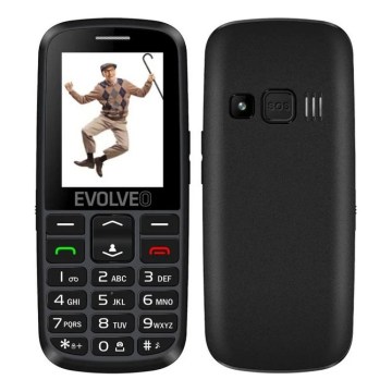 Evolveo - EasyPhone EG 2G mobilni telefon za starejše, črn