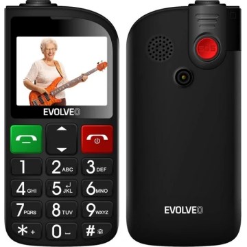 Evolveo - EasyPhone FL, mobilni telefon za starejše, črne barve