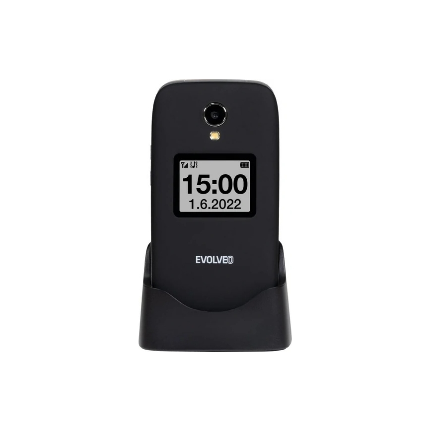 Evolveo - EasyPhone FS preklopni mobilni telefon za starejše 2.8 črna