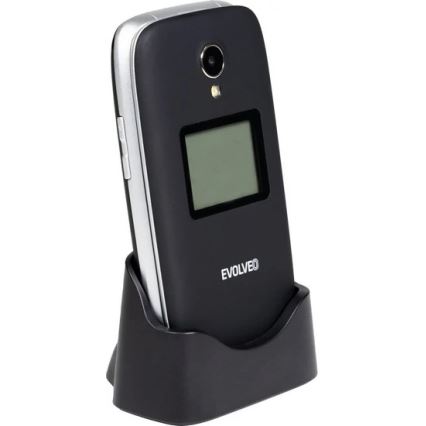 Evolveo - EasyPhone FS preklopni mobilni telefon za starejše 2.8 črna