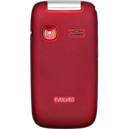 Evolveo - EasyPhone FS preklopni mobilni telefon za starejše 2.8 rdeč