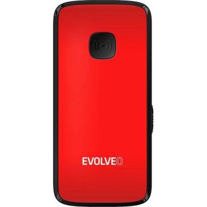 Evolveo - EasyPhone ID mobilni telefon za starejše rdeč