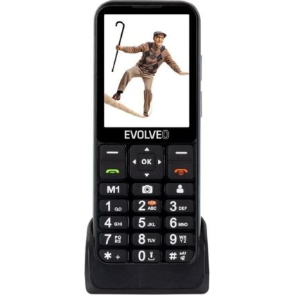 Evolveo - EasyPhone LT, 4G mobilni telefon za starejše, črn