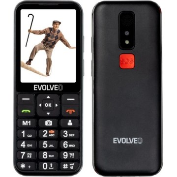 Evolveo - EasyPhone LT, 4G mobilni telefon za starejše, črna